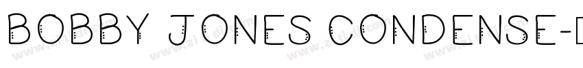 BOBBY JONES CONDENSE字体转换